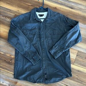 5.11 Tactical Charcoal Button-Up Shirt Medium
